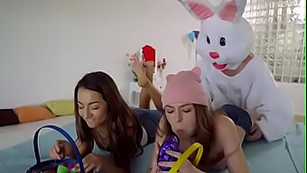 Surprise Easter Bunny Delivers Hot Sex And Creampie